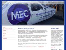 Tablet Screenshot of mec-electrical.co.uk